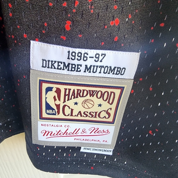 Dikembe Mutombo Atlanta Hawks Mitchell & Ness NBA 1996-1997 Authentic Jersey HWC - Picture 7 of 8